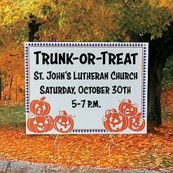 New 🎉  Personalized Trunk-or-Treat Yard Sign ✔️