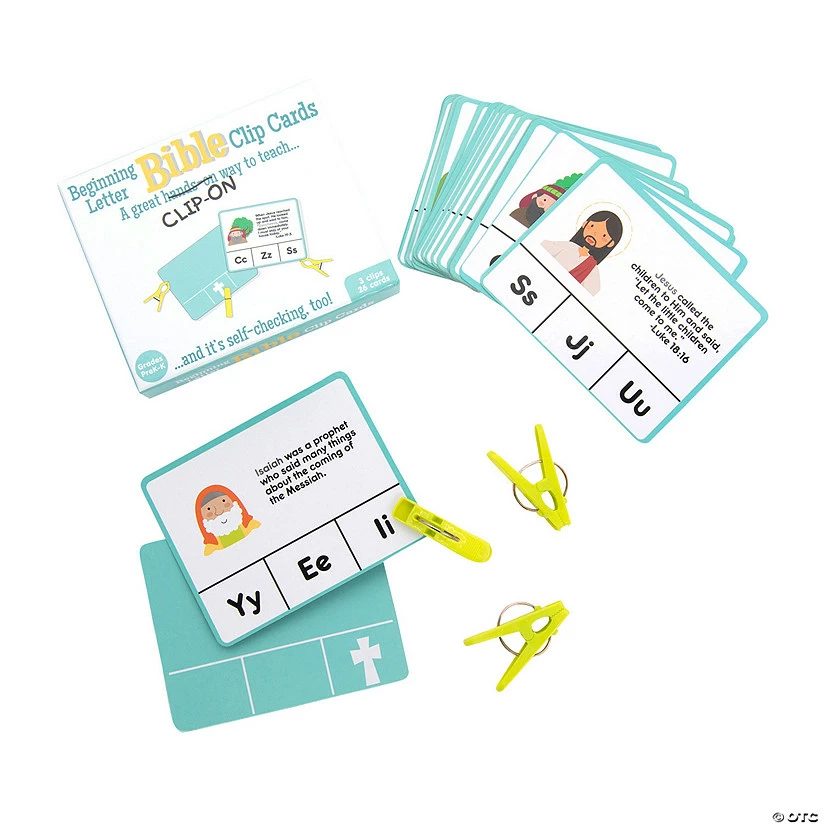 Best deal ๐ฅ Beginning Letter Bible Clip Cards - 29 Pc. โค๏ธ 4 Best deal ๐ฅ Beginning Letter Bible Clip Cards - 29 Pc. โค๏ธ - Image 2
