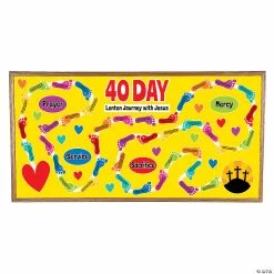 Flash Sale 🎉 40 Day Lenten Journey with Jesus Bulletin Board Set 😉