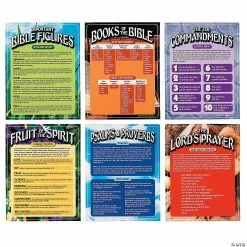 Cheap ❤️ Bible Learning Posters - 6 Pc. 🌟