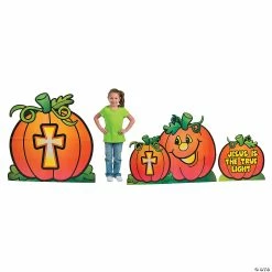 Best Sale π― Christian Pumpkin Cardboard Stand-Ups - 3 Pc. π