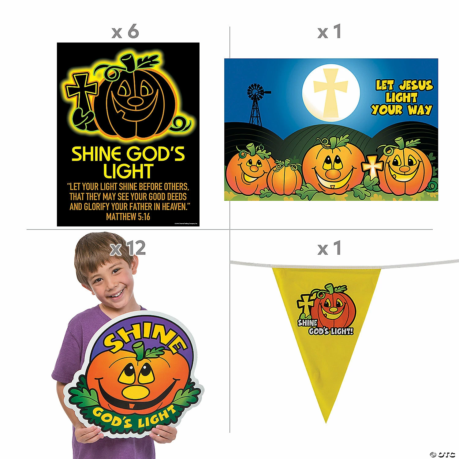Promo 🔔 Christian Pumpkin Classroom Decorating Kit - 25 Pc. 🔔 4 Promo 🔔 Christian Pumpkin Classroom Decorating Kit - 25 Pc. 🔔 - Image 2