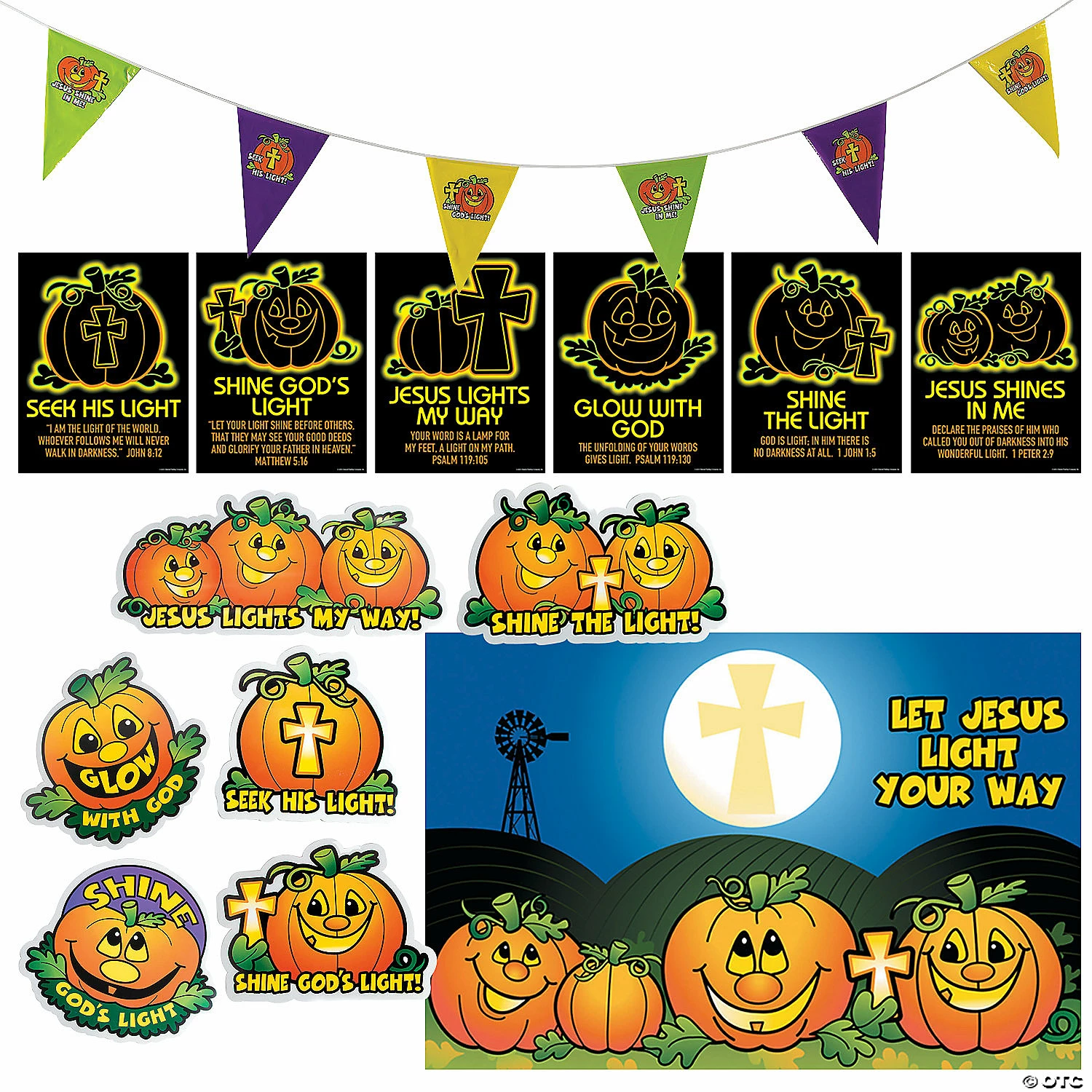 Promo 🔔 Christian Pumpkin Classroom Decorating Kit - 25 Pc. 🔔 3 Promo 🔔 Christian Pumpkin Classroom Decorating Kit - 25 Pc. 🔔