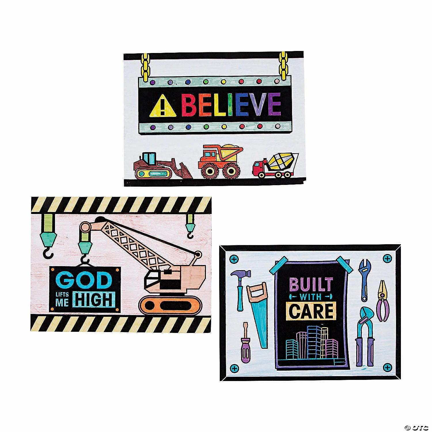 Coupon π Color Your Own Construction VBS Fuzzy Posters - 24 Pc. π 4 Coupon π Color Your Own Construction VBS Fuzzy Posters - 24 Pc. π - Image 2