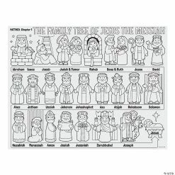 Best Pirce ❤️ Color Your Own “Family Tree of Jesus” Posters - 30 Pc. ⌛