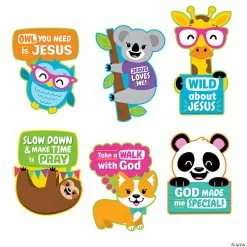 Cheapest ❤️ Faith Animal Sayings Cutouts - 6 Pc. 👏