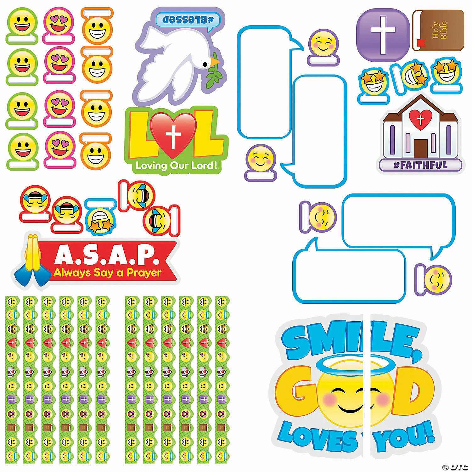 Outlet 🧨 Faith Emoji Bulletin Board Set 🤩 4 Outlet 🧨 Faith Emoji Bulletin Board Set 🤩 - Image 2
