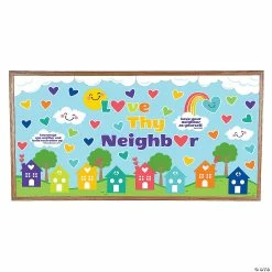 New 🛒 Love Thy Neighbor Bulletin Board Set - 13 Pc. 🧨