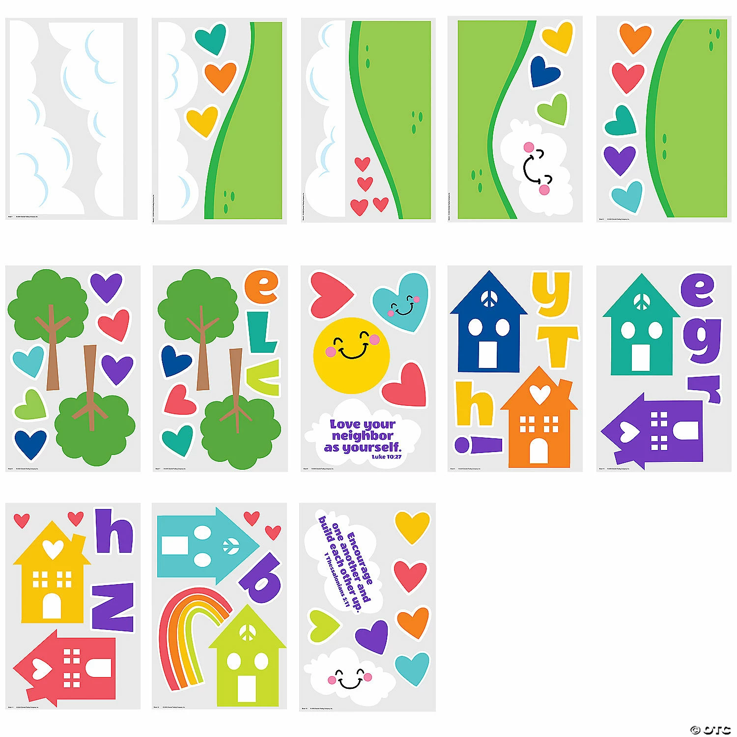 New π Love Thy Neighbor Bulletin Board Set - 13 Pc. 𧨠4 New π Love Thy Neighbor Bulletin Board Set - 13 Pc. 𧨠- Image 2