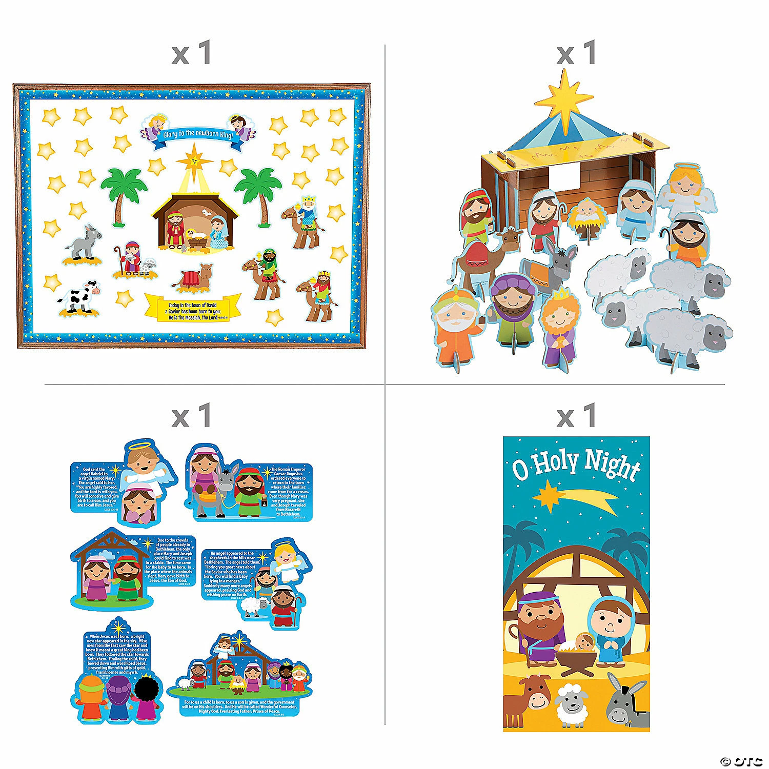 Best Sale 🤩 Nativity Classroom Decorating KIt - 9 Pc. ❤️ 4 Best Sale 🤩 Nativity Classroom Decorating KIt - 9 Pc. ❤️ - Image 2