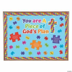 Cheapest ✔️ Piece of God’s Plan Bulletin Board Set - 48 Pc. ⭐