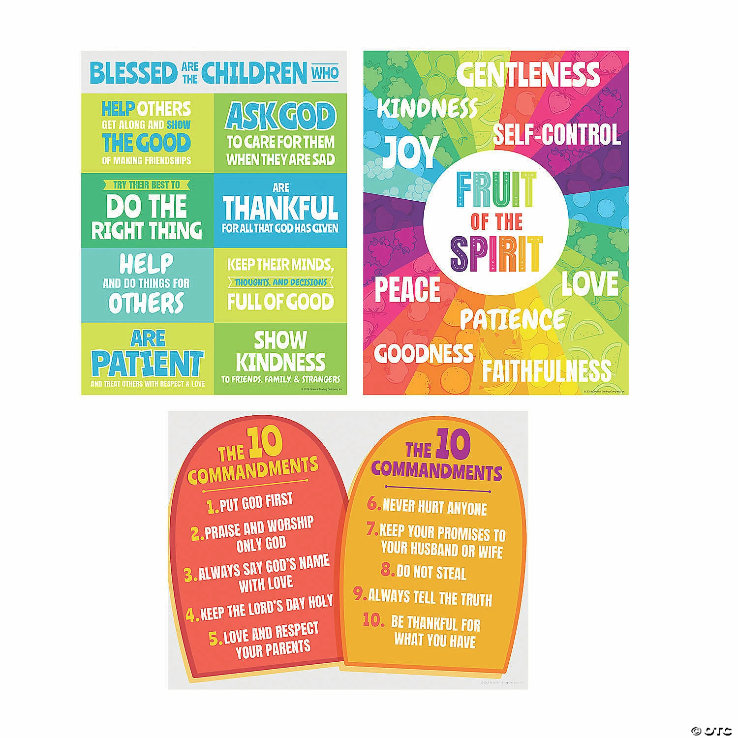 Discount π Religious Elementary Poster Set - 3 Pc. β€οΈ 3 Discount π Religious Elementary Poster Set - 3 Pc. β€οΈ