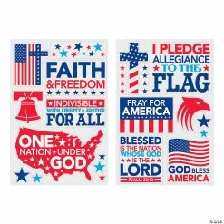 Best Pirce ✔️ Religious Patriotic Window Clings - 2 Pc. 🥰 -School Supplies Store religious patriotic window clings 2 pc 13968970 a01 1