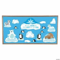 Discount 🛒 Religious Winter Animals Bulletin Board Set 😀