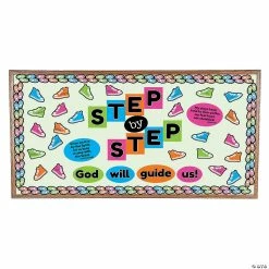 Discount 👍 Step by Step Religious Bulletin Board Set - 59 Pc. 😍