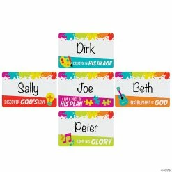 Cheap ⭐ Studio VBS Name Tags/Labels - 100 Pc. ❤️ -School Supplies Store studio vbs name tags labels 100 pc 14104168 a02