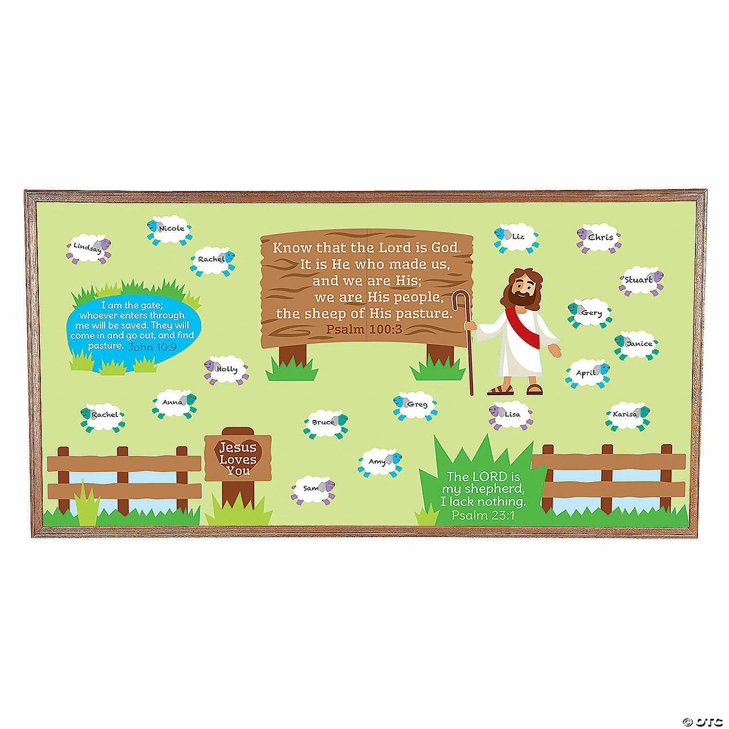 Hot Sale 🛒 The Lord is My Shepherd Bulletin Board Set - 42 Pc. 🎁 3 Hot Sale 🛒 The Lord is My Shepherd Bulletin Board Set - 42 Pc. 🎁