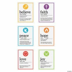 Coupon โ๏ธ Words of Faith Definition Mini Cutouts - 6 Pc. ๐
